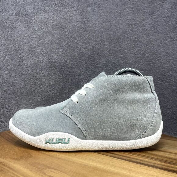 Kuru Aalto Boots Women's Size 7 Gray Suede Leather Lace Up Ankle Chukka Booties - Picture 3 of 9